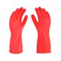 Guantes rojos para limpieza doméstica satinados talla grande 10555 Adir