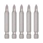 Juego de 5 puntas PH0 Phillips 2" 10609 Adir 