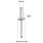 Juego de 250 remaches 1/4" x 1/4" AD84BS