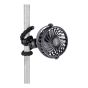 Mini ventilador recargable con Tripie flexible negro 12374 Adir