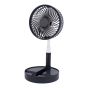 Ventilador portátil recargable de escritorio negro 12380 Adir