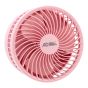 Ventilador portátil recargable de escritorio rosa 12381 Adir
