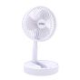 Ventilador portátil recargable de escritorio blanco 12382 Adir