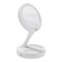 Espejo de maquillaje plegable doble cara con luz led 14442 Mavrik