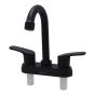 Mezcladora 4" para lavabo negro 16029 Maxflu