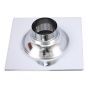 Resumidero cuadrado de acero inoxidable cromo 6"x 6" 16048 Maxflu