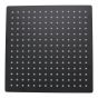 Regadera metálica cuadrada 10" negro mate 16101 Maxflu