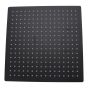 Regadera metálica cuadrada 12" negro mate 16102 Maxflu