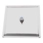 Regadera metálica cuadrada 10" Satin semi mate 16105 Maxflu