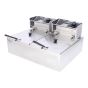 Freidora eléctrica doble bandeja 12 litros 17010 Silver Master