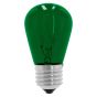 Lámpara incandescente S-14 11 W Verde 6003 Adir