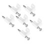 Grapas de plástico para cable redondo con clavo 8 mm 6417 Adir