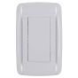 Placa con 2 apagadores sencillos Bali 9887 Adir