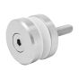 Conector con chapetón muro a vidrio C013 Axcent