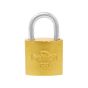 Candado de hierro gancho corto dorado E4 20 mm Feiteli