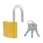 Candado de hierro gancho corto dorado E4 32 mm Feiteli