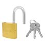 Candado de hierro gancho corto dorado E4 38 mm Feiteli