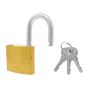 Candado de hierro gancho corto dorado E4 50 mm Feiteli