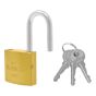 Candado de hierro gancho largo dorado E4L 25 mm Feiteli