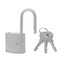 Candado de hierro gancho largo gris E2L 25 mm Feiteli