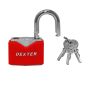 Candado metálico rojo gancho corto 40 mm 16947 Dexter