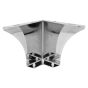 Pata para para sofá 100 mm cromo triangular Bolder