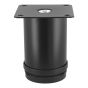 Pata regulable para sofá y muebles negra 80 mm PS-2734 Bolder