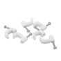 Grapas para cable recta 8 mm 100 piezas FU0477 Fulgore