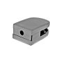 Conector grapa base plana para barandal satín BRK761 Bruken
