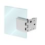Bisagra para puerta abatible de cristal de 6mm cromo BRK1121 Bruken