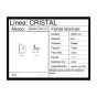 Bisagra para puerta abatible de cristal de 6mm cromo BRK1121 Bruken