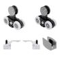 Kit para puerta corrediza sin riel BRK 911 Bruken