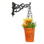 Ménsula decorativa para masetas 27 cm aluminio negro