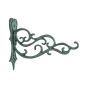 Ménsula decorativa para masetas 27 cm aluminio verde