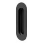 Jaladera de embutir negra Oval 110 x 38 mm Ashico