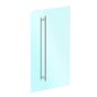 Jaladera tipo "H" 100 cm para puertas de cristal 9-4310-90 Soprano