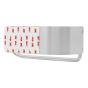 Soporte para papel de baño adherible de acero inoxidable 079-1670 Herrasa