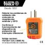 Kit de prueba de tomacorrientes con GFCI y voltaje CA/CC ET45VP Klein Tools
