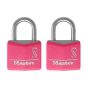 Juego de candados gancho corto cubierta de vinil 136T Master Lock