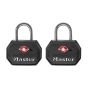Juego de candados para equipaje 4681TBLK Master Lock