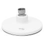 Regadera redonda 10 cm cromo / blanco 10-BR IML
