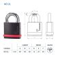 Candado de alta Seguridad serie NE grado 5 NE12L Mul-T-Lock