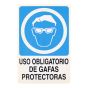 Señalamiento "Uso obligatorio de gafas" 30 x 45 cm 