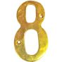 Numero decorativo para fachada #8 Dorado