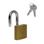 Candado gancho corto de latón macizo 16 Phillips