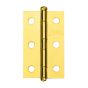 Bisagra rectangular 7/16" x 2" latón brillante 720 Phillips