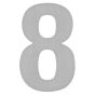 Número decorativo #8 Inoxx Italy Rish