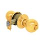 Cerradura para recámara latón brillante Ball Yale