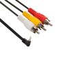Cable con plug 3.5 mm a 3 plugs RCA para videocámara, de 1,8 metros 206-246 Steren
