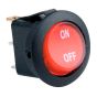 Switch de balancín, de 1 polo, 1 tiro, 2 posiciones (ON-OFF), con piloto, 12 Vcc BTS-20 Steren